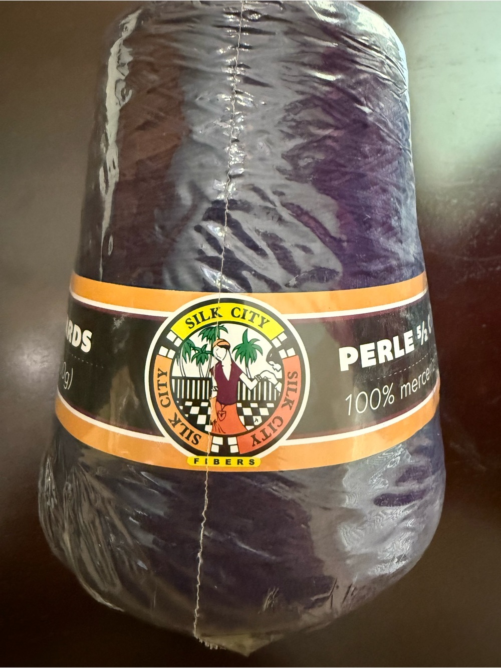 Silk City Perle 5/6 Mercerized Cotton Yarn - Deep Purple - Concord
